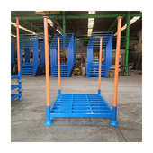 圆管插管冷库食品货架承载力强 耐腐蚀镀锌货架 插管式 镀锌堆垛架