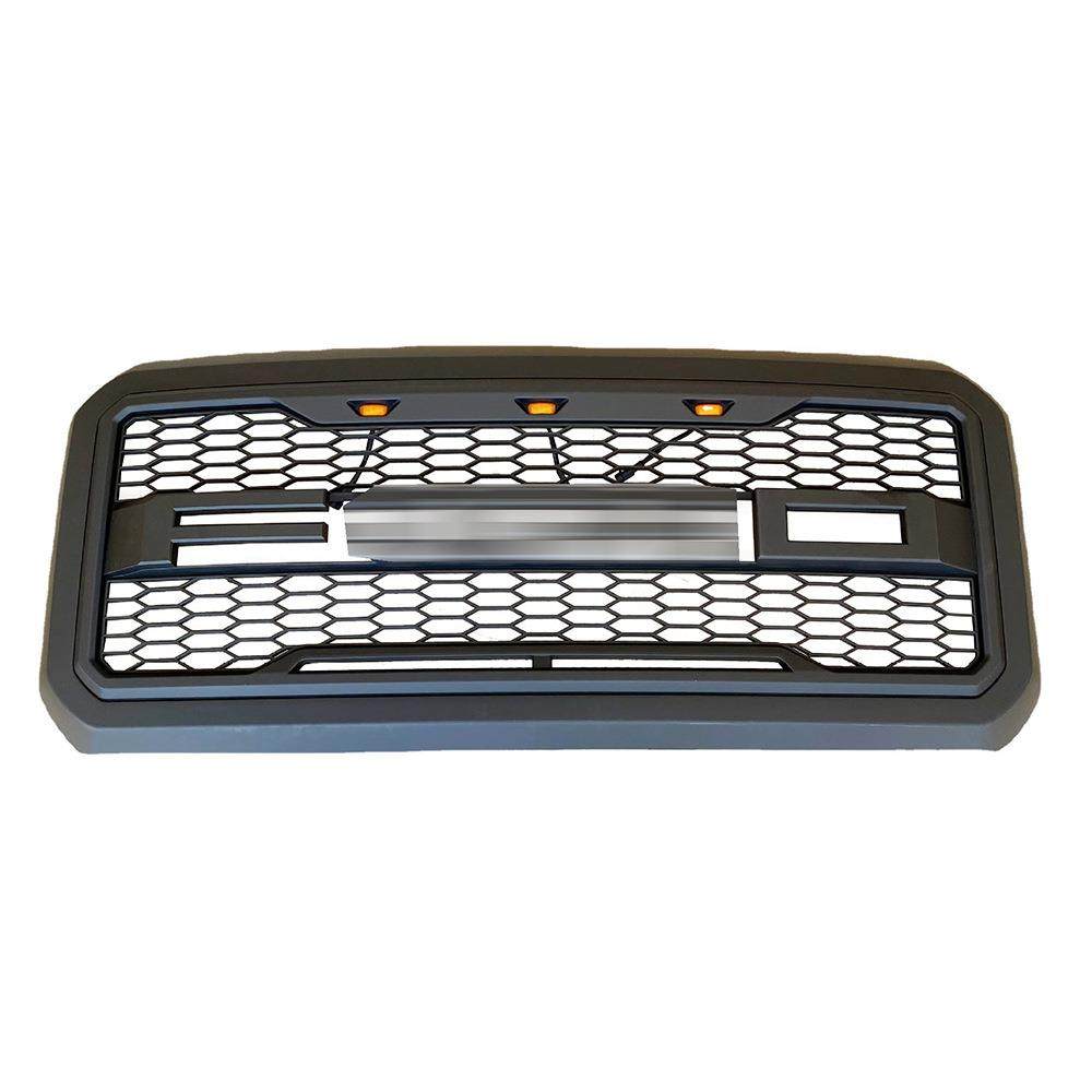 适用福特F250F350LED前中网格栅200520062007