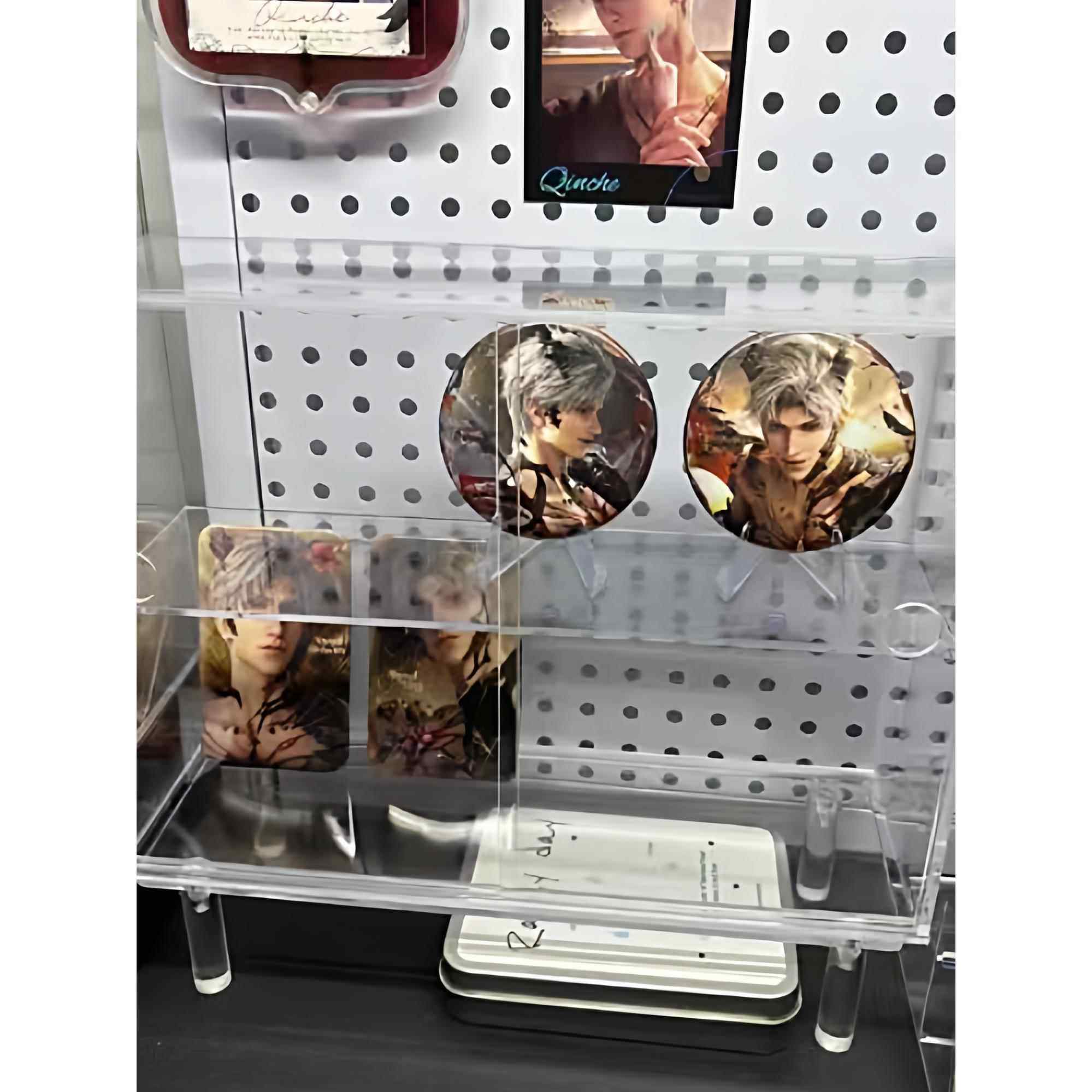 吧唧收纳盒亚克力展示透明子谷子微章桌面周边摆放收纳整理防尘盒,收纳整理,吧唧收纳盒/架,淘宝优惠券,粉丝福利购,淘宝优惠卷