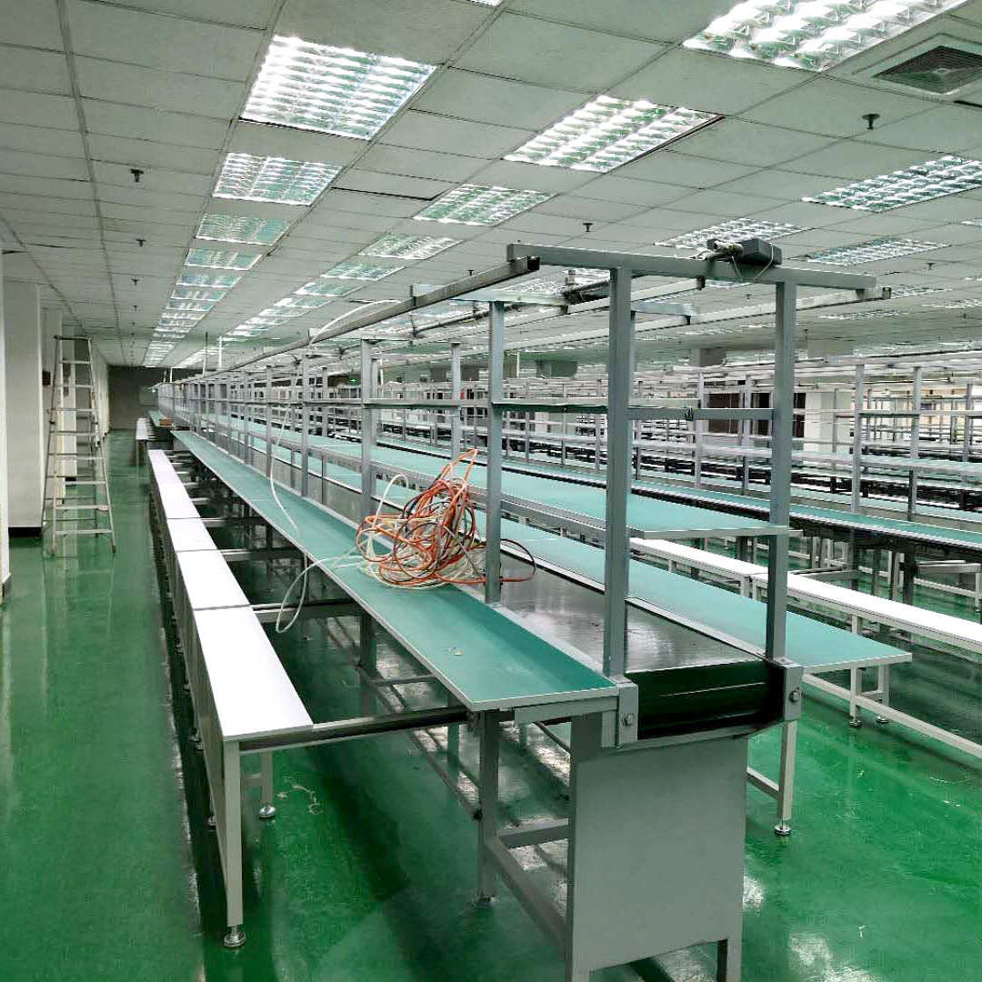 深圳飞机翼pvc输送线厂家皮带输送防静电打包生产组装喷涂生产线