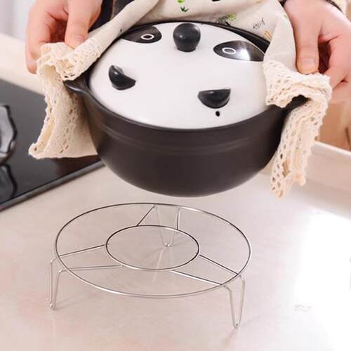 Stainless Steel Steaming Rack, Round Household Pot Stand, Tr