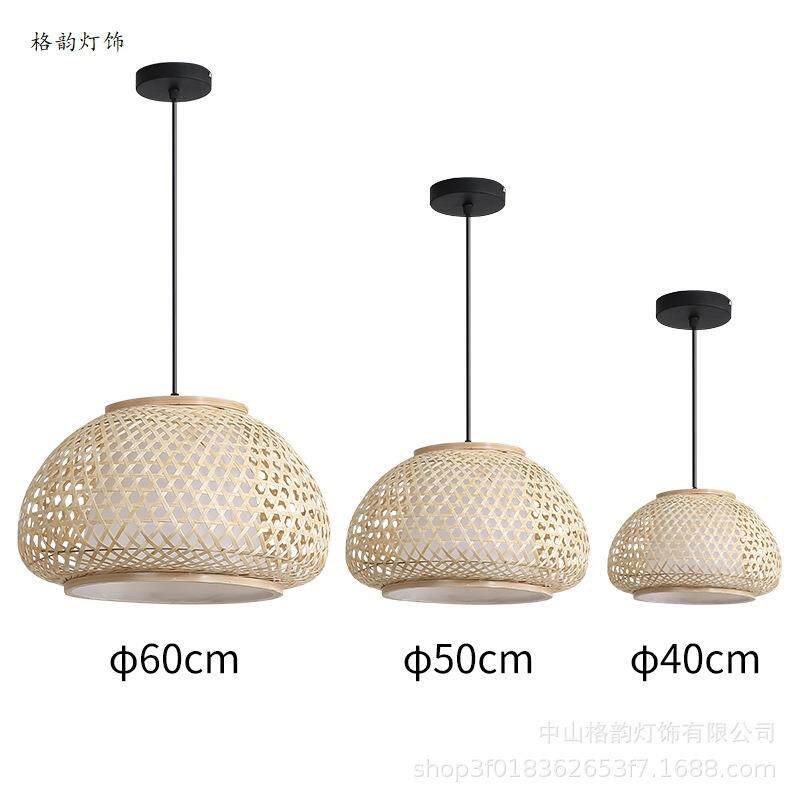 古风灯罩仿古宫灯手工编织竹编587复吊灯罩景点客栈装饰灯吊饰
