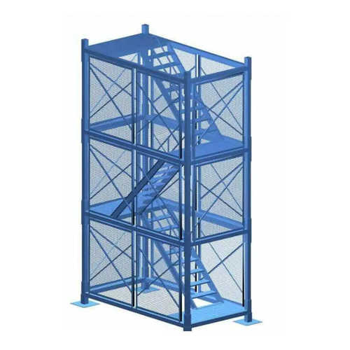 安全梯笼爬梯建筑桥梁施工墩柱平台盖梁平台基坑马道箱式组合梯笼