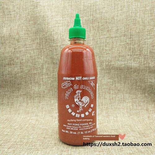 现货 美国汇丰牌红公鸡是拉差香甜辣椒酱sriracha泰式辣椒酱793g