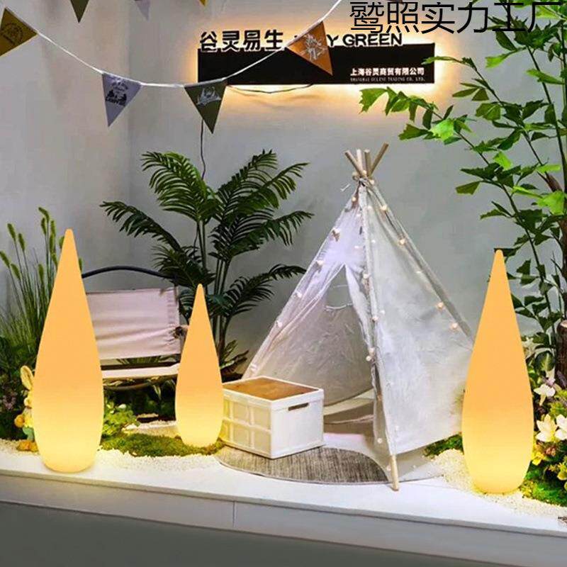 网红太阳能氛围灯民宿别墅水滴灯庭院灯酒吧室外户外花园灯
