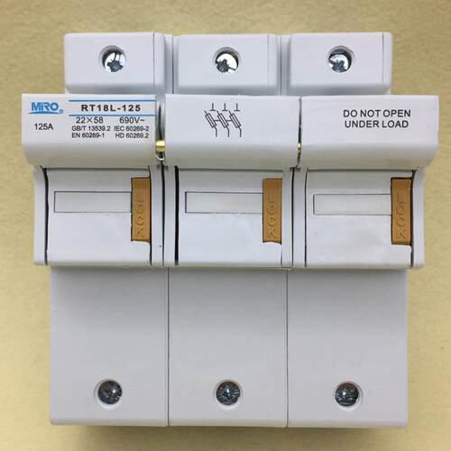RT18L-125/690V-22X58mm-125A/1P 2P 3P 4P茗熔熔断器底座支持件