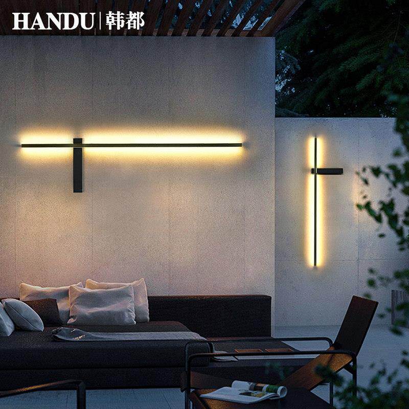 太阳能壁灯户外防水庭院灯外墙装饰灯门厅入户灯别墅会所大门壁灯