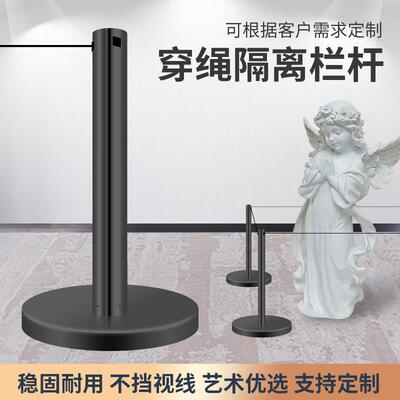 博物馆画廊矮围栏一米线围栏排队护栏穿绳立柱栏杆座小型防护栏