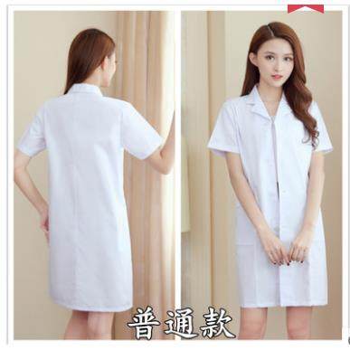 正品南丁格尔白大衣长服生袖男大作号短袖夏季薄短袖隔离医工服