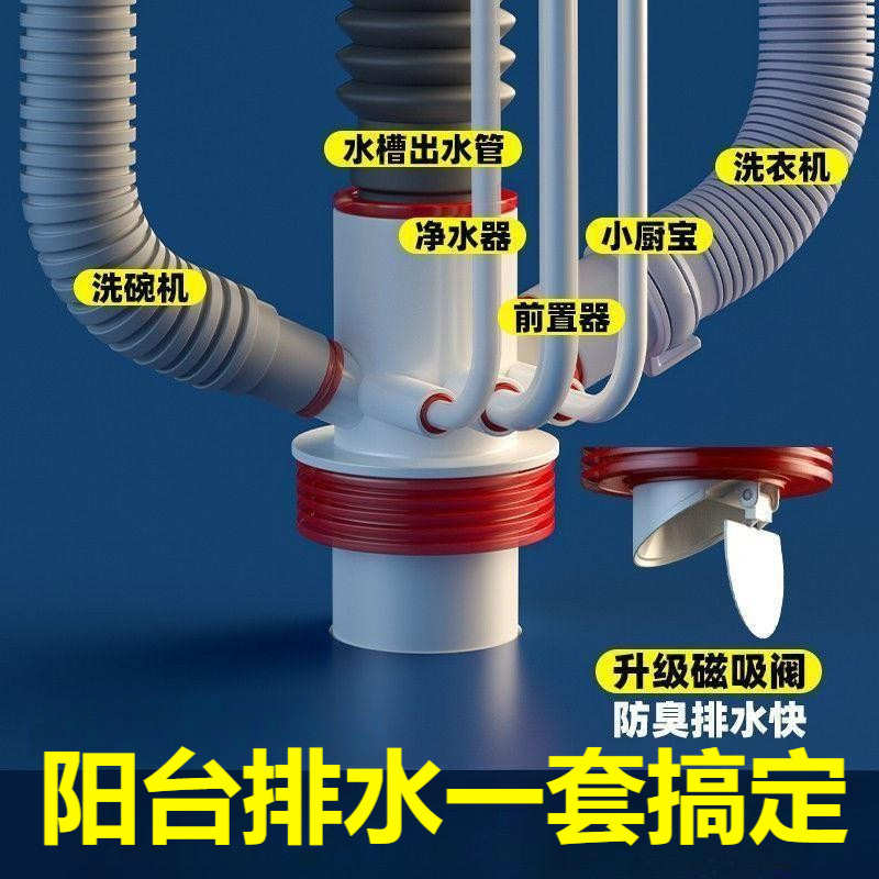 下水管道防返臭神器厨房脸盆洗衣机硅胶密封圈塞5075排水管堵口器