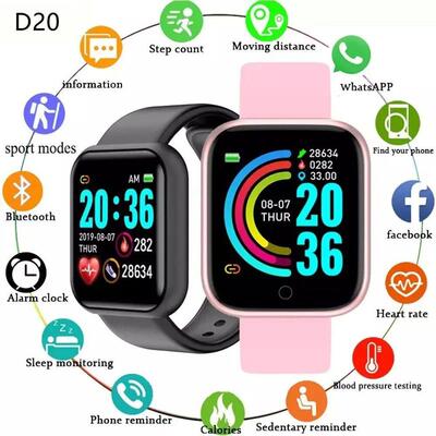 D20 y68 Smart Watches Electronic Sports Smartwatch Fitness T