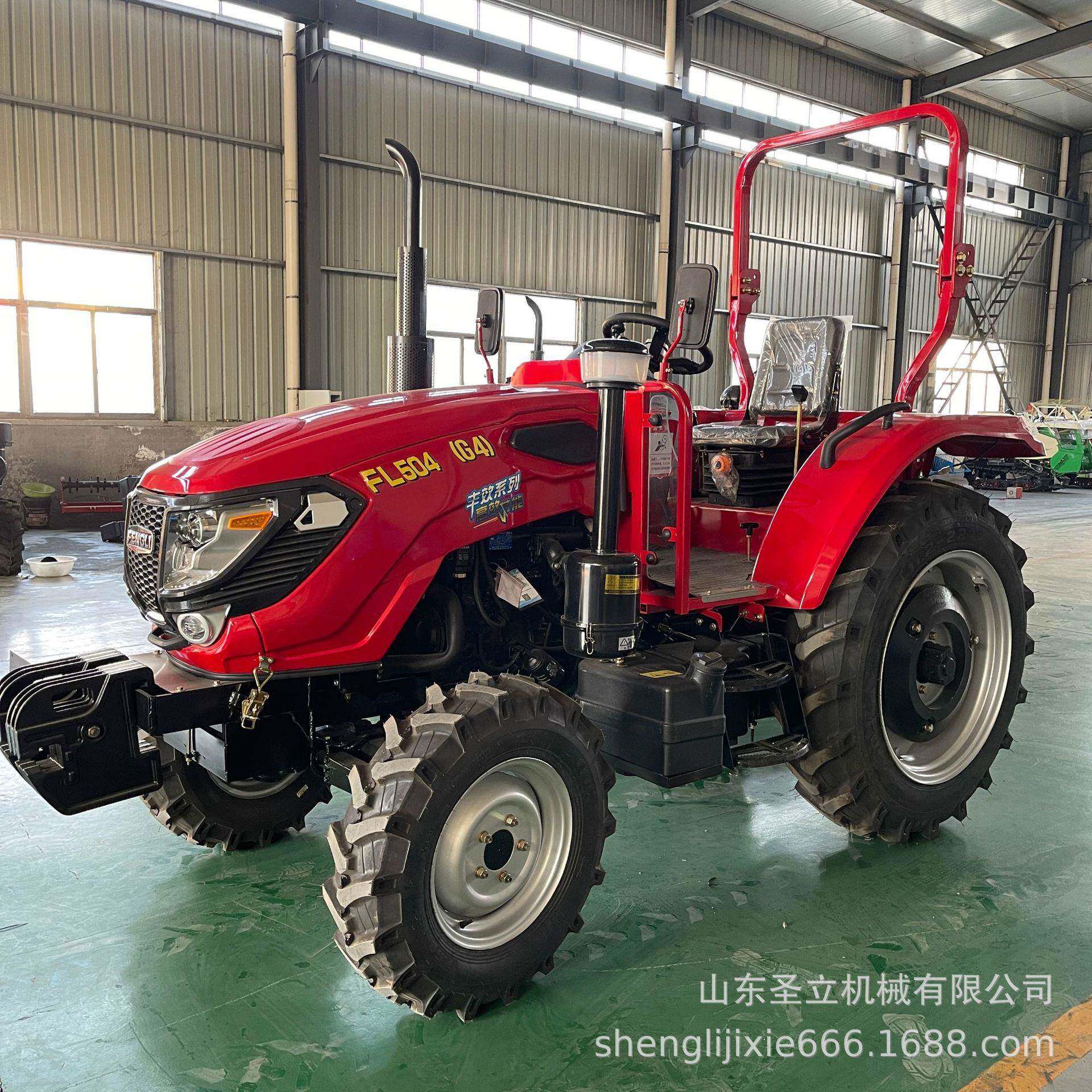 四驱四缸504拖拉机 大马力耕地机 大田作业用50马力旋耕机