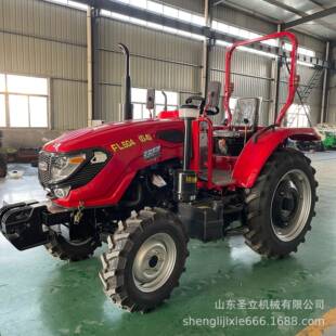 四驱四缸504拖拉机 大田作业用50马力旋耕机 大马力耕地机