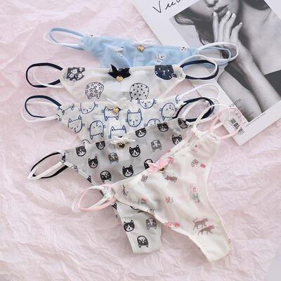 Cute Girls Ladies Mesh T-Back T-String Thongs Sexy Panties T