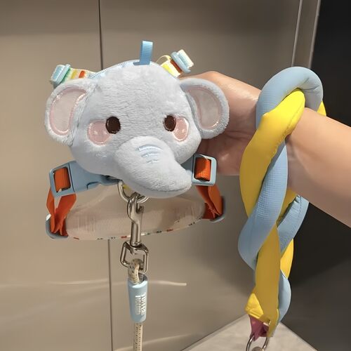 小象牵引绳遛狗绳子小型犬猫咪狗狗外出可调节肩带子防挣脱可爱