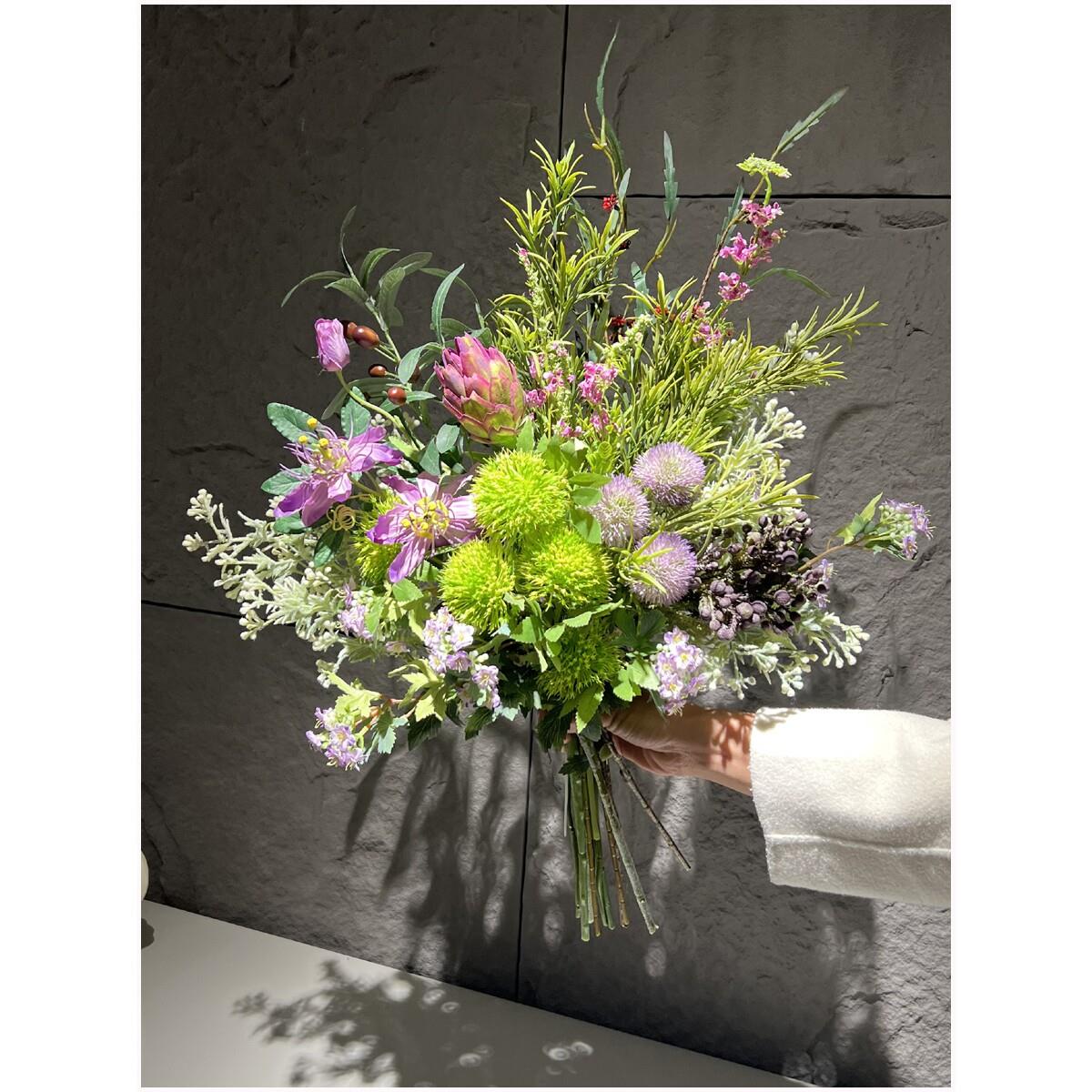 轻奢高端彷真花束假花高级感自然风手捧花客厅干花装饰摆件餐桌花