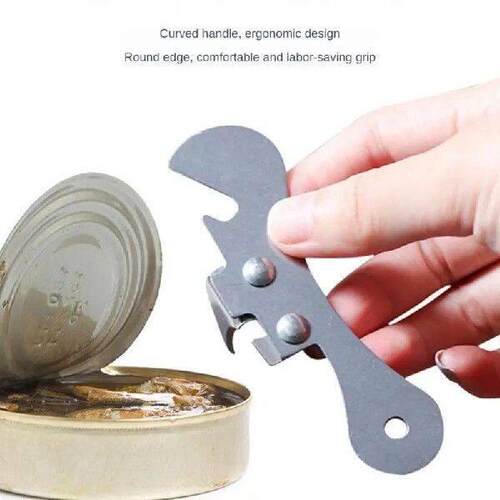 Manual Can Opener Household Stainless Steel Safety Side Cut