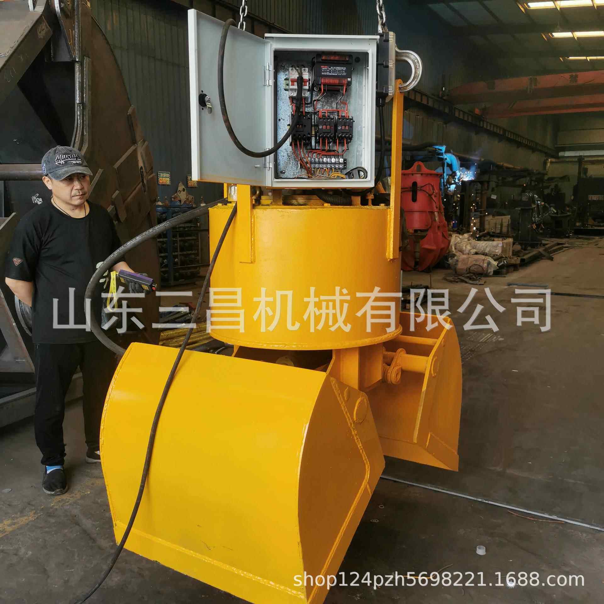 行车贝型斗龙门吊贝壳斗垃圾清运贝壳斗使用条件性能优耐磨钢板