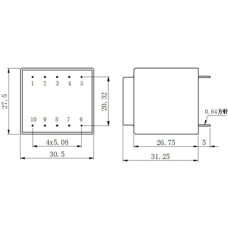 BingZi T40/B T2-F317 2-4 AC 220V/50HZ 7-9 AC15.0V 兵字变压器