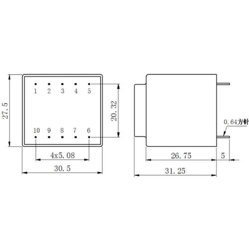 BingZi T40/B T2-F317 2-4 AC 220V/50HZ 7-9 AC15.0V 兵字变压器