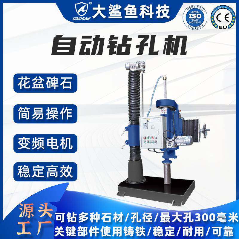 大型立式数控全自动钻孔机鹅卵石挖孔加工机械水泥板花岗岩钻孔