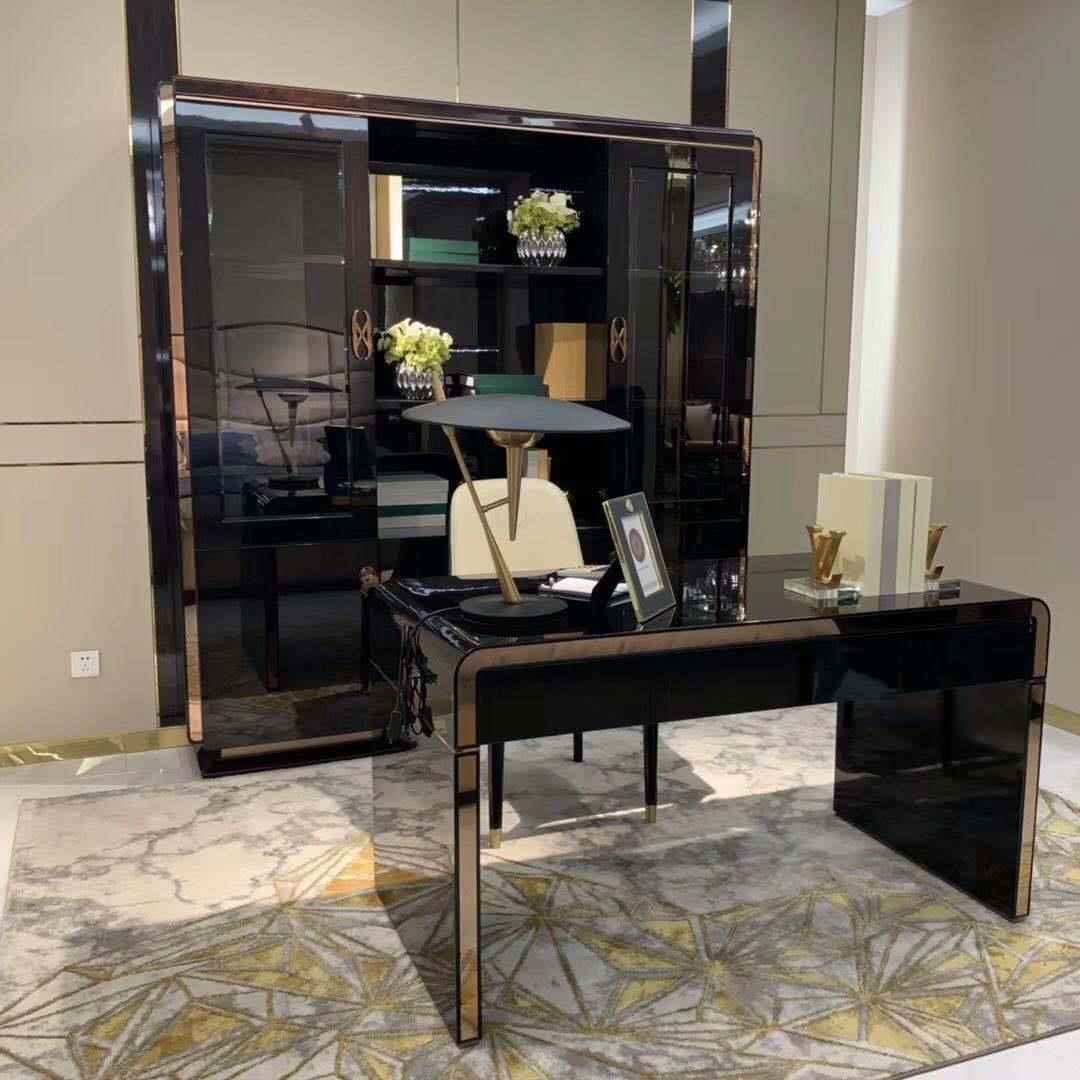 款简约书桌椅椅现代简约书桌书FVFI组合榉木书房桌椅新08厂家直供