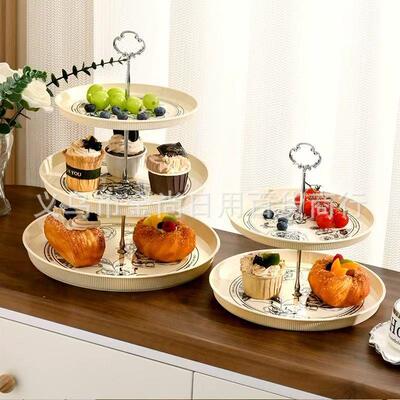Living room multi-level fruit platter, internet-famous snack