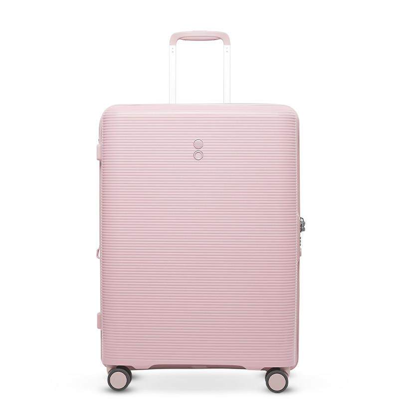 高档Ech行olac/CCO乐多巴A胺色防码刮可扩展李箱万向轮密拉杆旅行