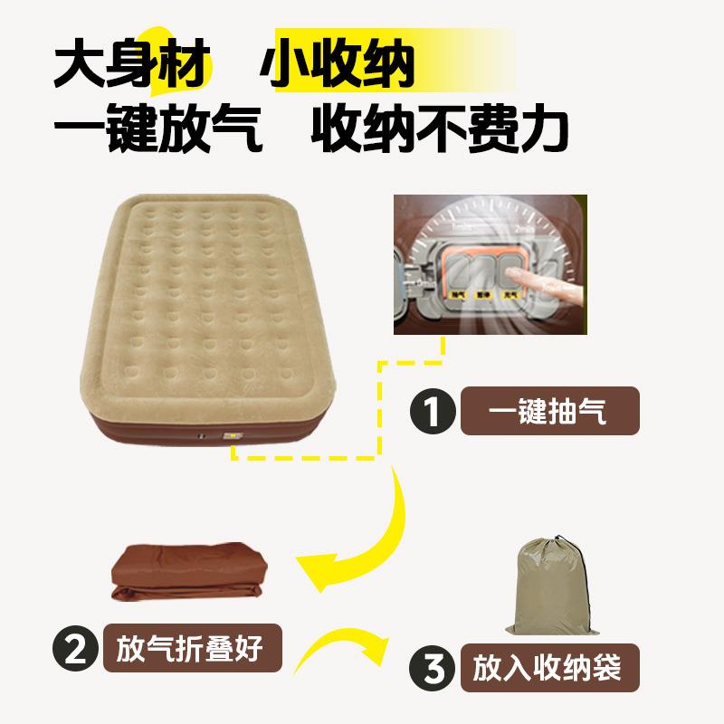深圳工气厂14641充气垫床家用加厚双人床垫充电动丝户外拉睡垫加