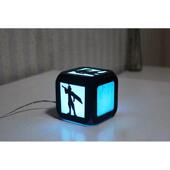 创意3D立体led小闹钟儿童房卧室LED小夜灯电子钟床头钟