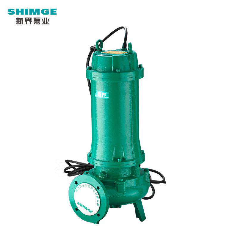 新界家用切割式污水泵220V/380V工业化粪池农用抽粪养殖场潜污泵图片