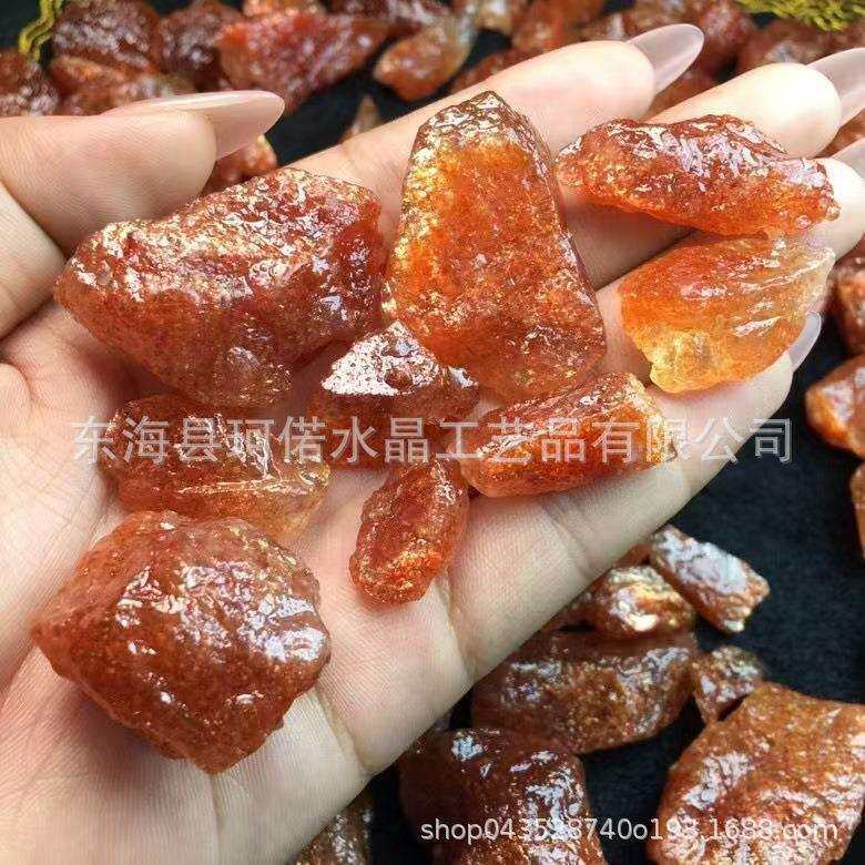 高品质天然水晶金太阳原石首饰配件用于家庭装饰
