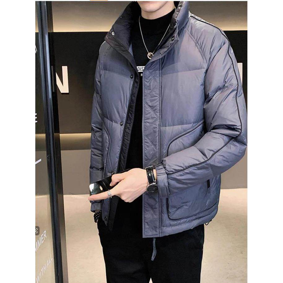 高端品牌保暖羽绒服男冬季2025新款韩版潮牌加厚时尚男士立领外套