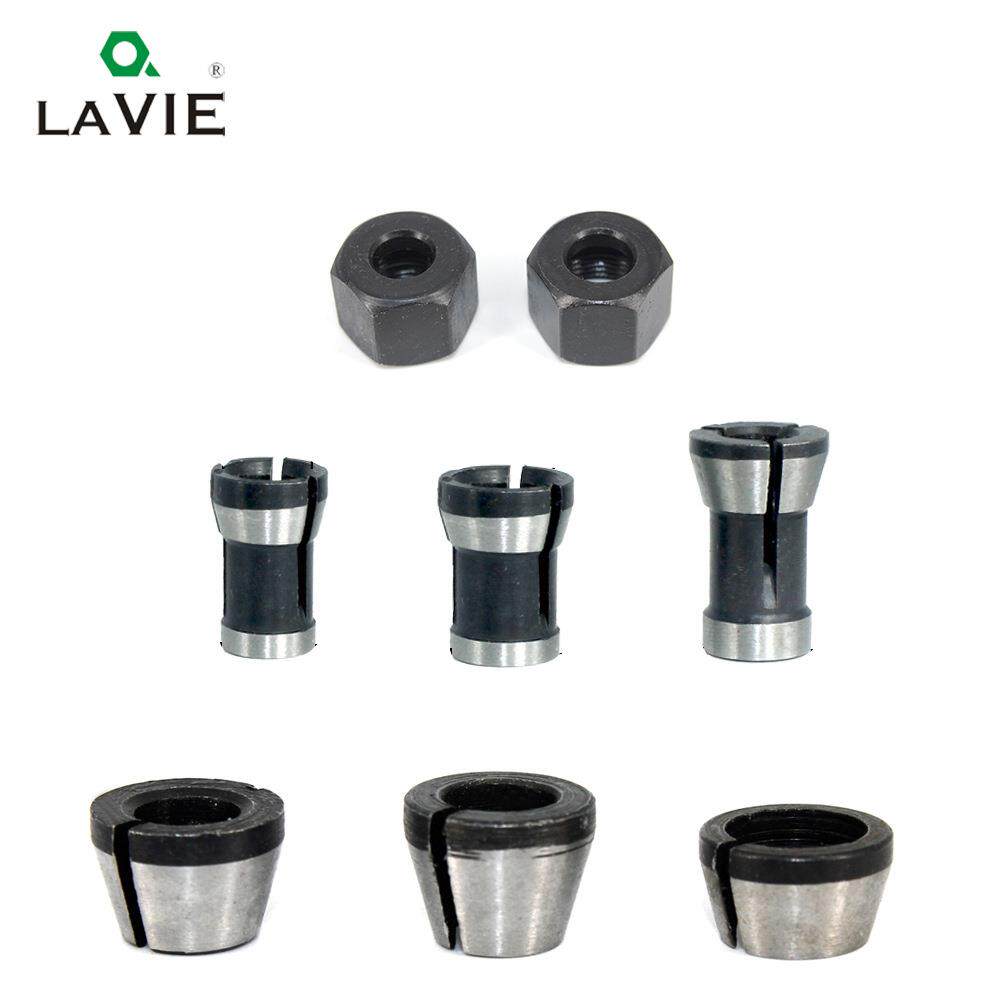 8件套夹头配件转换套转换头铣刀夹套6mm1/48mm英制修边机配件大全