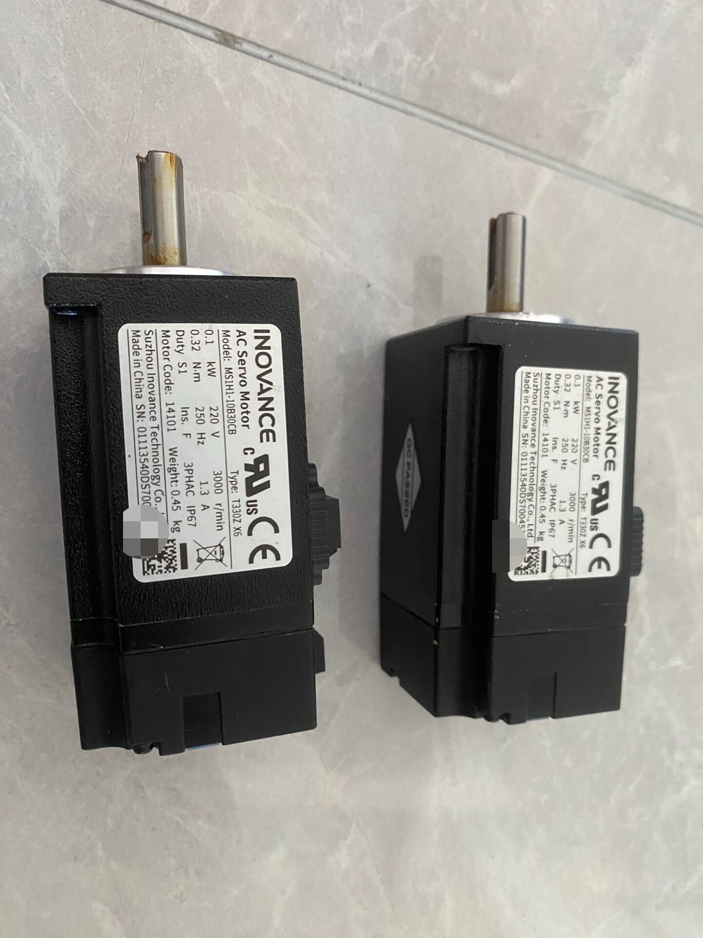 汇川100w电机MS1H1-10B30CB-T330Z功能正