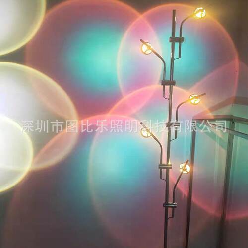 北欧极简创意LED光影落地灯意大利个性艺术背影墙设计师落地灯