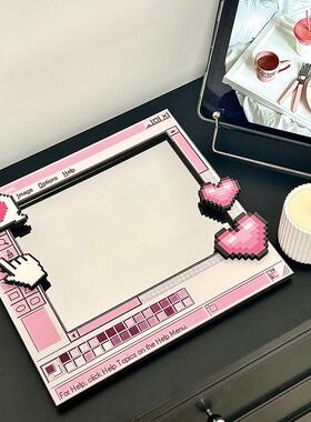 网红ins风windows桌面画 画板化妆镜子小众覆古装饰创意布置摆件