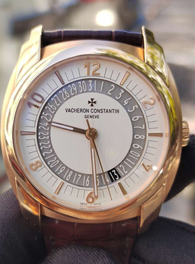 98新41x50.7mm江诗丹顿奎德利系列86050玫瑰金自动机械男表