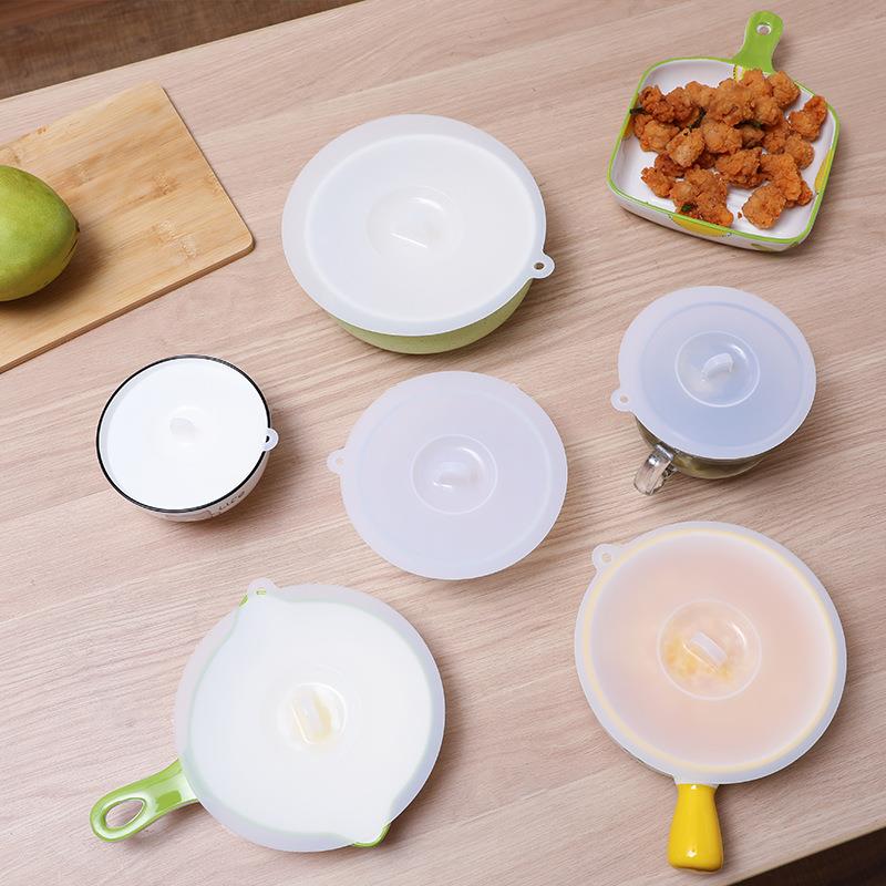 出口保鲜盖食品级硅胶杯盖茶杯水杯防尘防漏万能茶水盖密封盖