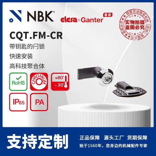 NBK ELESA CQT.FM-CR 带钥匙的闩锁 高科技聚合体 机械配件厂家