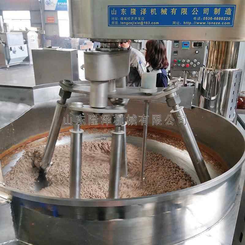 山东诸匀城火锅底料备 搅拌均的火底料炒锅 炒设料锅机