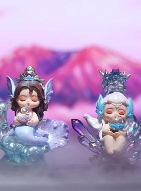 山海异兽盲盒 卡通精美设计公仔树脂摆件居家办公室瑞兽桌面摆件