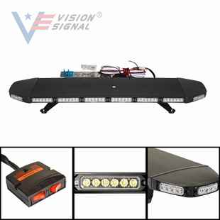 288W长条爆闪灯 频闪灯 96LED车顶爆闪灯 大功率汽车长排警示灯