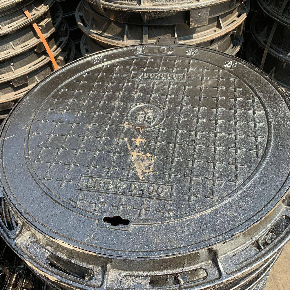 球墨铸铁井盖圆形井盖700*800雨水污水沙井盖现货