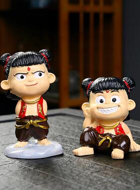 哪咤车载汽车摆件家居装饰品创意客厅书房玄关办公室桌面茶几摆设