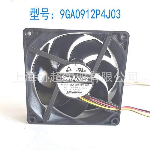 原装San ACE92 9GA0912P4J03 9025 12V 0.39A 4线PWM温控92X25MM