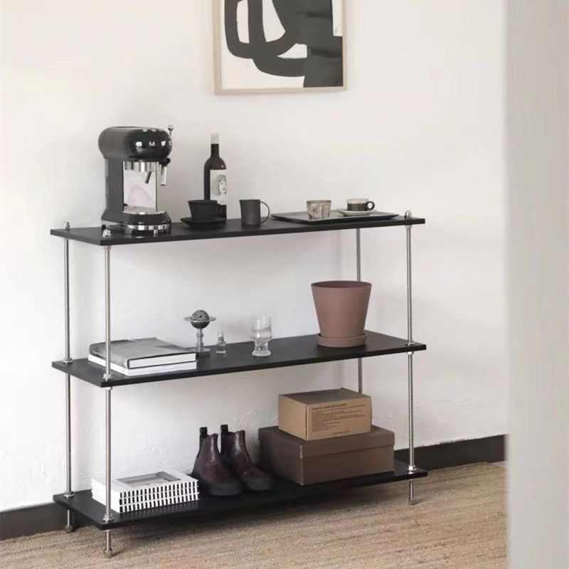 北欧ins置物架落地式客厅多功能储物架简约不锈钢多层收纳架花架