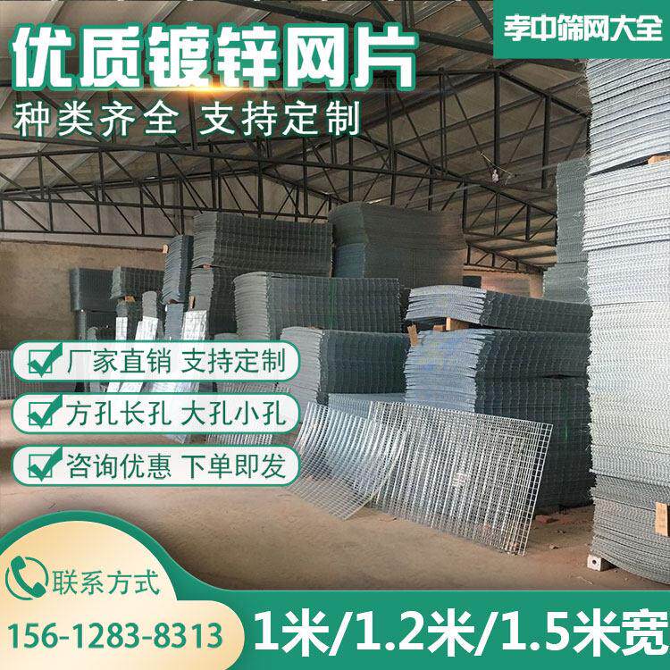 加宽镀锌铁隔丝电网片建筑网养殖离网加焊粗狗格笼子钢丝围栏防护