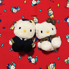 绝版中古限定机长，空姐hellokittydaniel老料玩偶制服情侣公仔