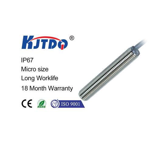 【M8】凯基特电感式接近开关J8MT-N 直径8mm常开/常闭pnp/npn可选